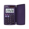 Calculadora casio hs-8ver bolsillo 8 digitos conversion moneda con tapa color azul
