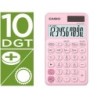 Calculadora casio sl-310uc-pk bolsillo 10 digitos tax /- tecla doble cero color rosa