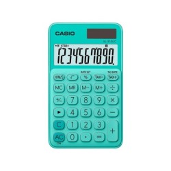 Calculadora casio sl-310uc-gn bolsillo 10 digitos tax /- tecla color verde