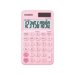 Calculadora casio sl-310uc-pk bolsillo 10 digitos tax /- tecla doble cero color rosa