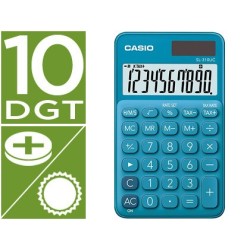 Calculadora casio sl-310uc-bu bolsillo 10 digitos tax /- tecla color azul