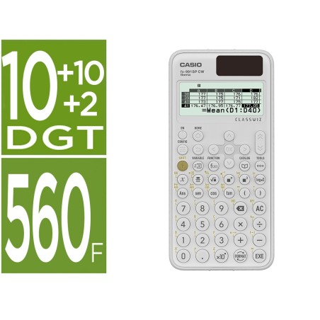 Calculadora casio fx-991sp cw iberia classwiz cientifica 560 funciones 9 memorias 102 digitos 5 idiomas con tapa