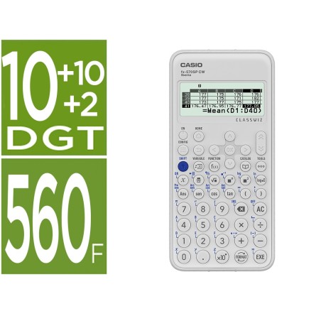Calculadora casio fx-570sp classwiz iberia cientifica 560funciones 9 memorias 102 digitos 5 idiomas con tapa