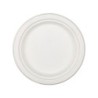 Plato de fibra natural nupik biodegradable blanco 17 cm de diametro apto microondas paquete de 50 unidades