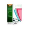 Tapa de encuadernacion fellowes din a4 pvc transparente cristal 200 micras pack de 100 unidades