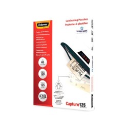 Bolsa de plastificar fellowes brillo din a5 125 mc pack 100 unidades