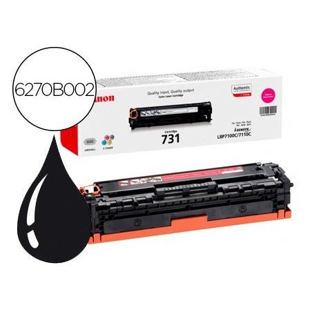 Toner canon 731 m i-sensys lbp7100cn / lbp7110cw / mf623cn / mf628cw / mf8230cn / mf8280cw magenta 1500 pag
