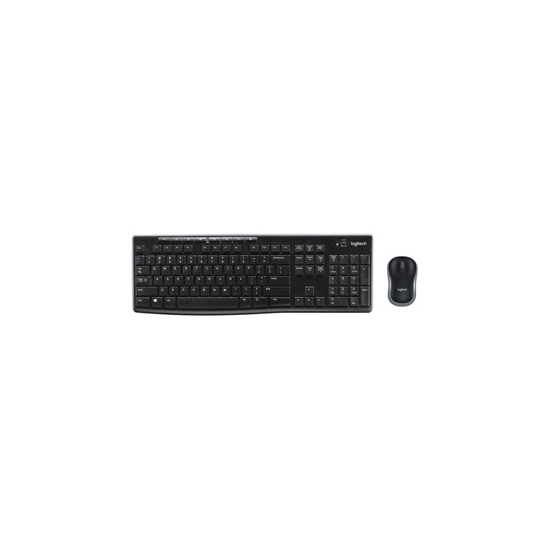 Set teclado raton logitech mk270 inalambrico negro Set teclado raton logitech mk270 inalambrico negro