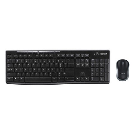 Set teclado  raton logitech mk270 inalambrico negro