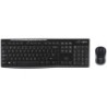 Set teclado  raton logitech mk270 inalambrico negro