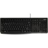 Teclado logitech k120 usb 2.0 con cable negro