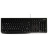 Teclado logitech k120 usb 2.0 con cable negro