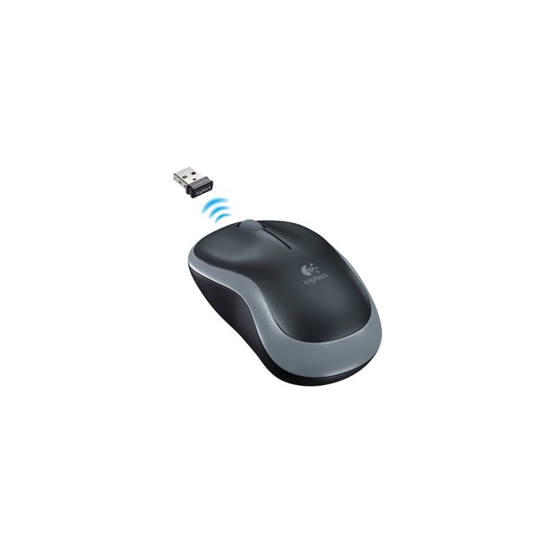 Raton logitech optico inalambrico nano receptor m185 gris Raton logitech optico inalambrico nano receptor m185 gris