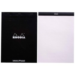 Bloc nota rhodia black dot pad din a4 80 hojas 80 g/m2 liso con puntos negros 5 mm perforado