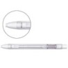 Portagomas q-connect con clip punta goma blanca redonda color blanco 5x90 mm
