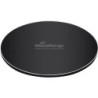 Cargador inalambrico mediarange para smartphones compatible carga rapida qi color negro