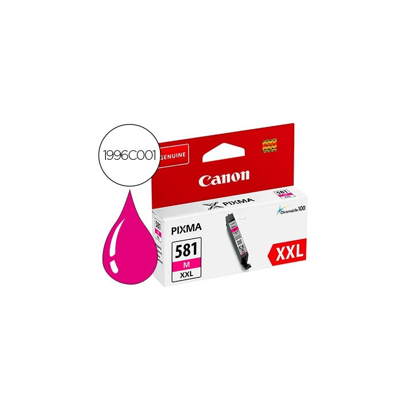 Ink-jet canon 581 xxl ts9550 / ts705 magenta 830 paginas