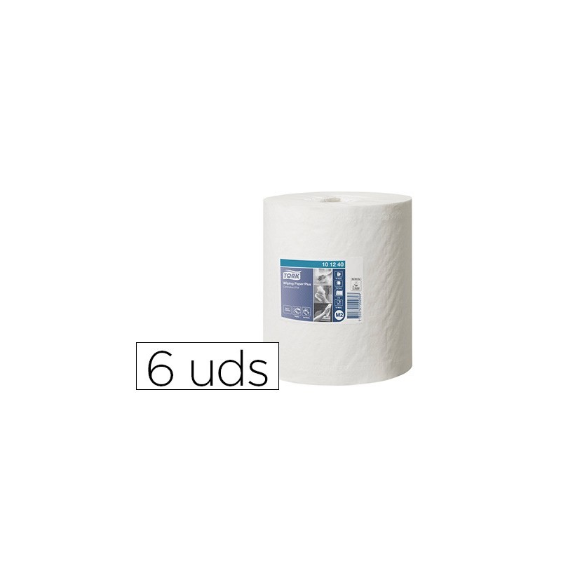Papel secamanos tork extra ancho 215 mm largo 160 mt 2 capas para dispensador m2 paquete de 6 unidades Papel secamanos tork extra ancho 215 mm largo 160 mt 2 capas para dispensador m2 paquete de 6 unidades