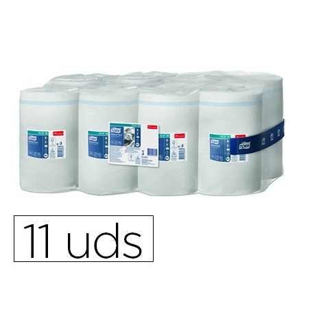 Papel secamanos tork ancho 215 mm largo 120 mt 1 capa para dispensador m1 paquete de 11 unidades
