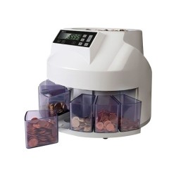 Contador y clasificador de monedas safescan 1250eur velocidad 200 monedas / minuto capacidad 500 monedas