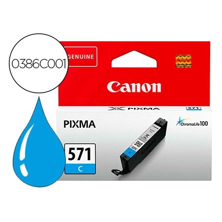 Ink-jet canon cli 571 pixma ts5051 / ts6050 / ts8051 / ts9050 / cian 173 paginas