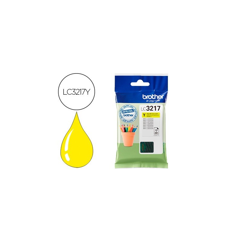 Ink-jet brother lc3217y mfcj6530 / mfc-j6935 amarillo 550 paginas
