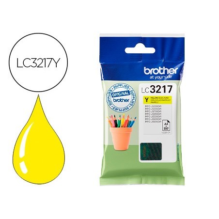 Ink-jet brother lc3217y mfcj6530 / mfc-j6935 amarillo 550 paginas