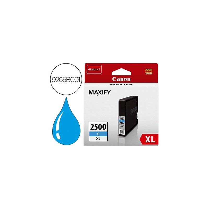 Ink-jet canon pgi 2500 xl maxify ib4050 / mb5050 / mb5150 / mb5155 / mb5350 / mb5450 cian 1755 paginas