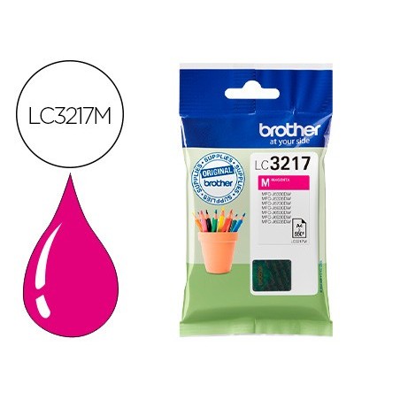 Ink-jet brother lc3217m mfcj6530 / mfcj6935 magenta 550 paginas