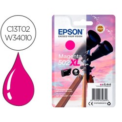 Ink-jet epson 502 xl expression home xp 5100 / 5105 workforce wf 2860 / 2860dwf magenta 470 paginas