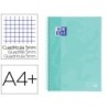Cuaderno espiral oxford ebook 1 school touch te din a4 80 hojas cuadro 5 mm con margen mint pastel