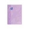 Cuaderno espiral oxford ebook 1 school touch te din a4 80 hojas cuadro 5 mm con margen malva pastel