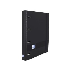 Carpeta con recambio oxford classic europeanbinder din a44 anillas 35 mm recambio 100 hcuadro 5 mm color negro