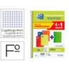 Cuaderno espiral oxford tapa extradura folio 80 hojas cuadro 4 mm con pizarra blancapack 41 colores clasicos