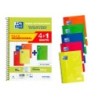Cuaderno espiral oxford tapa extradura folio 80 hojas cuadro 4 mm con pizarra blancapack 41 colores clasicos