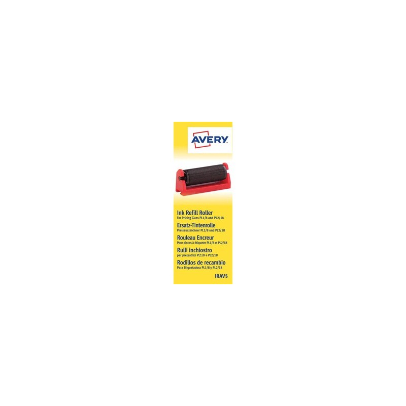 Rodillo entintador avery para etiquetadora pl1/8 y pl2/18 color negro caja de 5 unidades Rodillo entintador avery para etiquetadora pl1/8 y pl2/18 color negro caja de 5 unidades