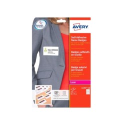 Identificativo adhesivo avery acetato de seda tamaño 80x50 mm removible laser caja de 100unidades