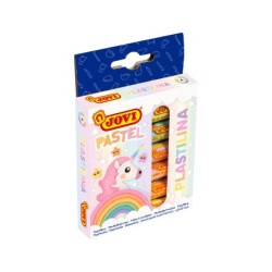 Plastilina jovi 90 estuche 6 barras colores pastel surtidos 15 g