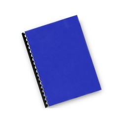 Tapa de encuadernacion q-connect pvc din a4 opaca azul 180 micras caja de 100 unidades