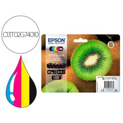 Ink-jet epson 202 xl xp-6000 / xp-6005 / xp-6100 / xp-6105 pack 5 negro amarillo cian magenta photo negro 650 pag