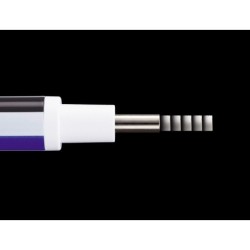 Portagomas tombow mono zero con clip goma redonda 2,3 mm diametro color azul blanco y negro