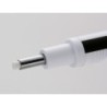 Portagomas tombow mono zero con clip goma redonda 2,3 mm diametro color azul blanco y negro