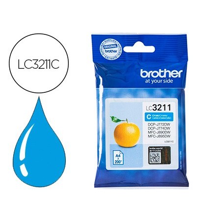 Ink-jet brother lc3211c dcp-j572 / dcp-j772 / dcp-j774 / mfc-j890 / mfc-j895 cian 200 pag