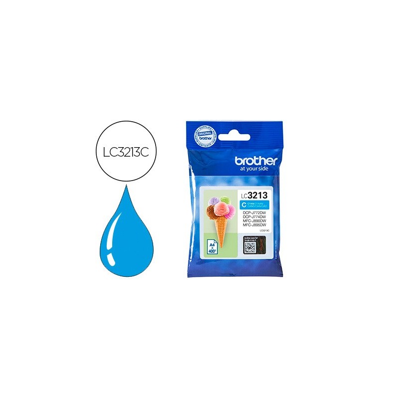 Ink-jet brother lc3213 dcp-j572 / dcp-j772 / dcp-j774 / mfc-j890 / mfc-j895 cian 400 pag