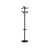 Perchero metalico unilux accueil pie 8 colgadores con paraguero y bandeja goteo negro 177x38 cm