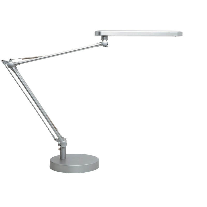 Lampara de escritorio unilux mambo led 5,6w doble brazo articulado abs y aluminio gris metalizado base 19 cm Lampara de escritorio unilux mambo led 5,6w doble brazo articulado abs y aluminio gris metalizado base 19 cm