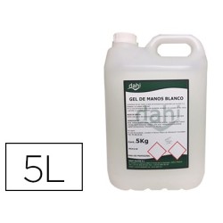 Gel de manos dahi blanco nacarado garrafa de 5 litros