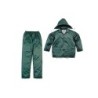 Conjunto de lluvia deltaplus 400 poliester/pvc verde talla xl