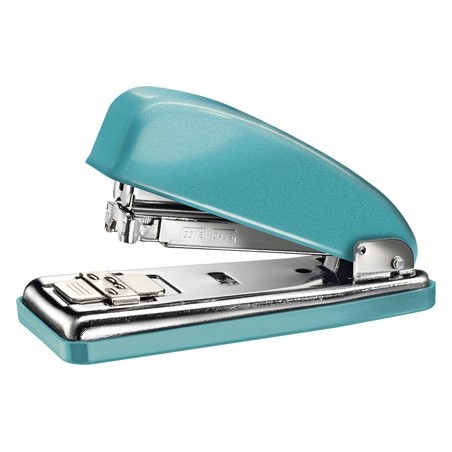 Grapadora petrus 226 classic wow turquesa metalizado capacidad 30 hojas en blister