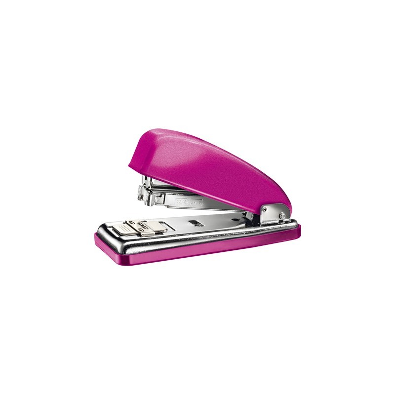 Grapadora petrus 226 classic wow fucsia metalizado capacidad 30 hojas en blister